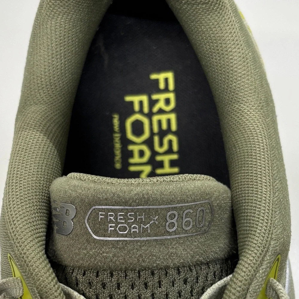 Men’s New Balance Fresh Foam 860 Olive Running Shoes Size 15 - Picture 11 of 12